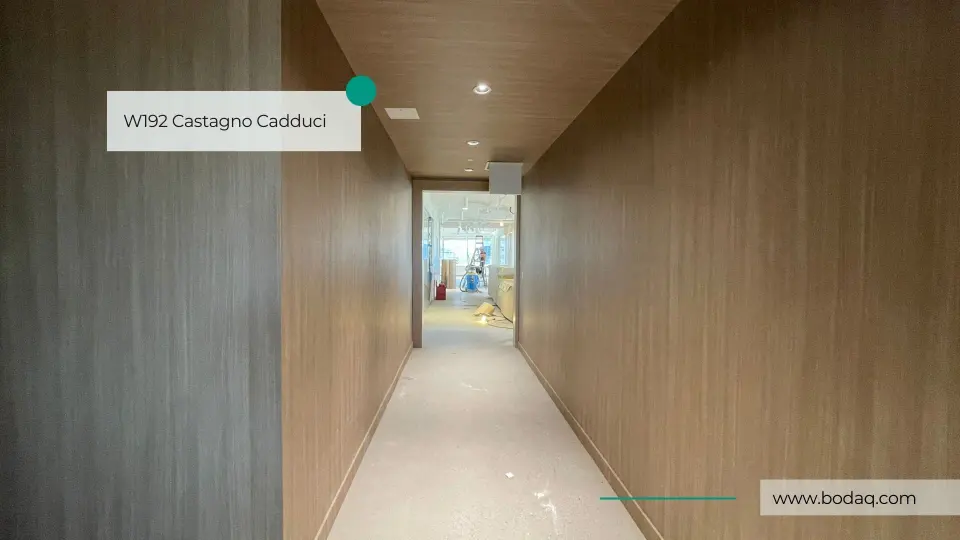Wood Hallway in W192 Castagno Cadduci film