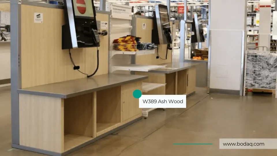 Self-Serve Desks in W389 Ash film